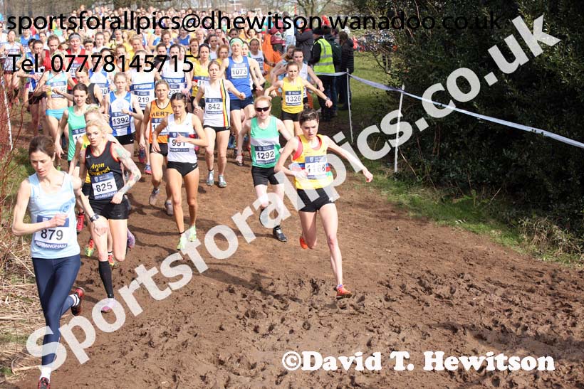 Senior womens 2016 Inter Counties Cross Country Champs. and Cross Challenge Final, Cofton Park, Birmingham. Photo: David T. Hewitson/Sports for All Pics